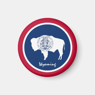Imã Wyoming flag & Wyoming, feriados/esportes nos EUA