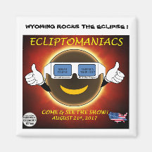 Wyoming Rocks O Magnet Eclipse
