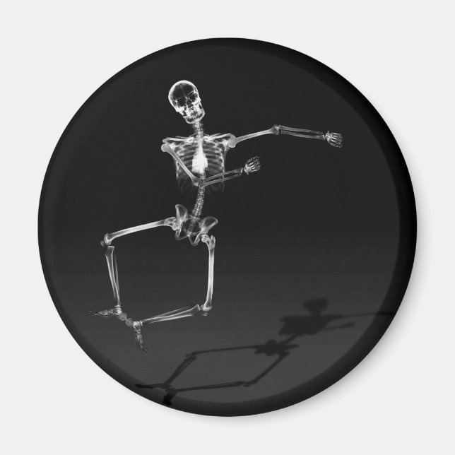 IMÃ X RAY SKELETON JOY LEAP B&W (Frente)