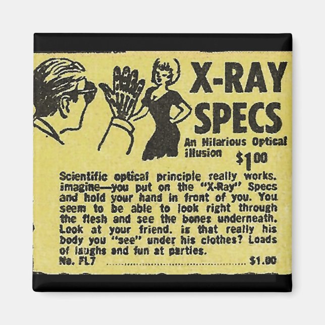 Imã X-Ray Specs! Ver através de roupas (tipo de) (Frente)