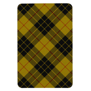 Ímã Xadrez amarela de tartan MacLeod