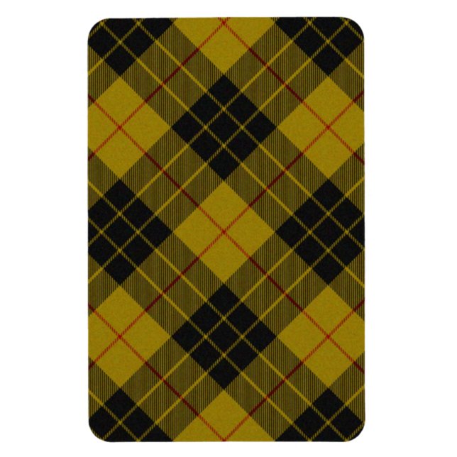 Ímã Xadrez amarela de tartan MacLeod (Vertical)