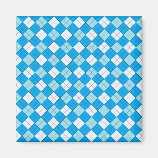 Imã Xadrez azul (Frente)