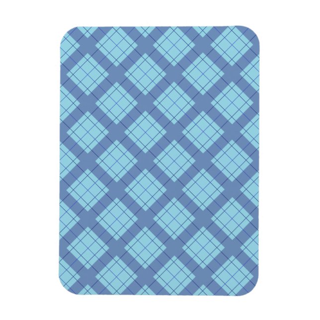Ímã Xadrez azul de variação (Vertical)