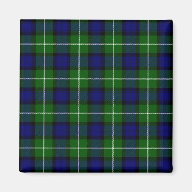 Imã Xadrez azul-tartan (Frente)