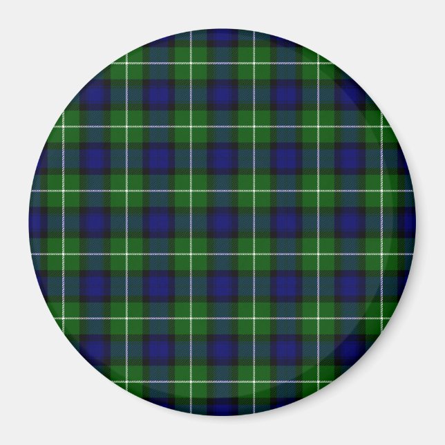 Imã Xadrez azul-tartan (Frente)