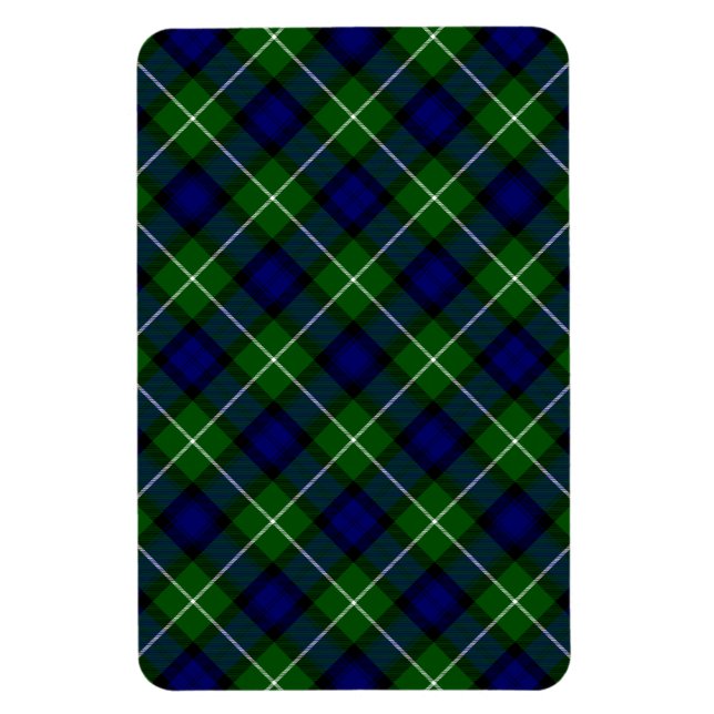Ímã Xadrez azul-tartan (Vertical)