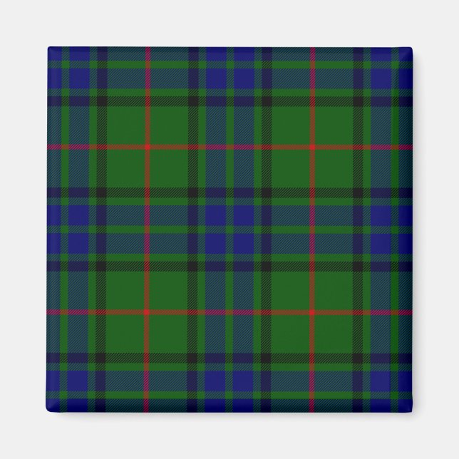 Imã Xadrez azul-tartan Lauder (Frente)