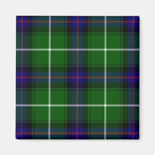 Imã Xadrez azul verde MacDonald tartan