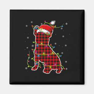 Imã Xadrez Buffalo Bulldog Papais noeis de Natal