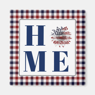 Imã Xadrez de búfalo girassol "Lar"