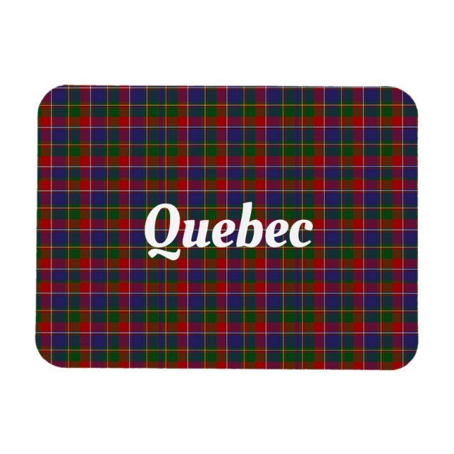 Ímã Xadrez do Quebec Tartan (Horizontal)