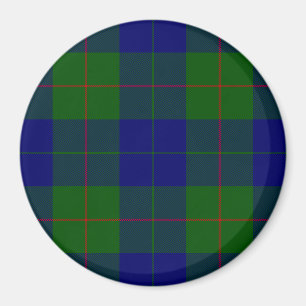Imã Xadrez do verde azul do tartan do clã de Barclay