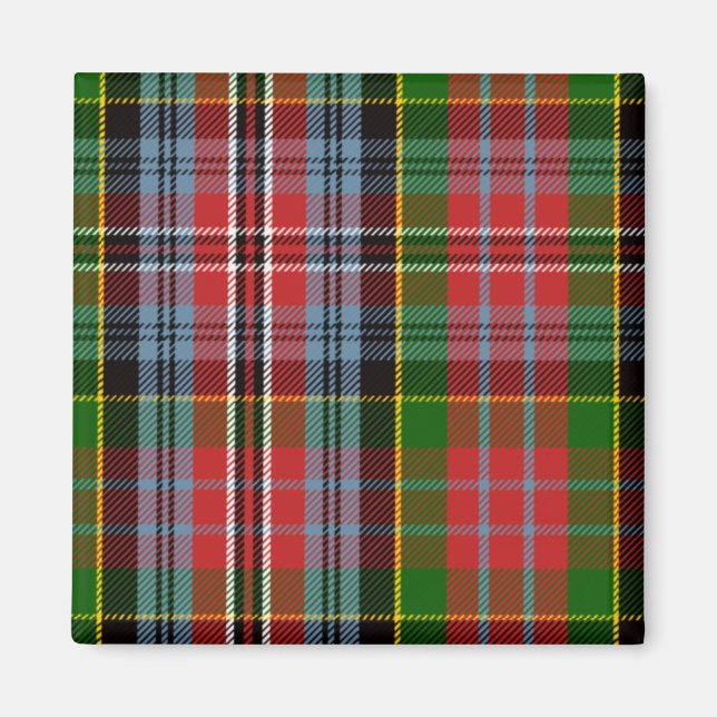Imã Xadrez Escocesa Clan Kidd Tartan (Frente)
