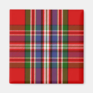 Imã Xadrez Escocesa Clan MacFarlane Red Tartan
