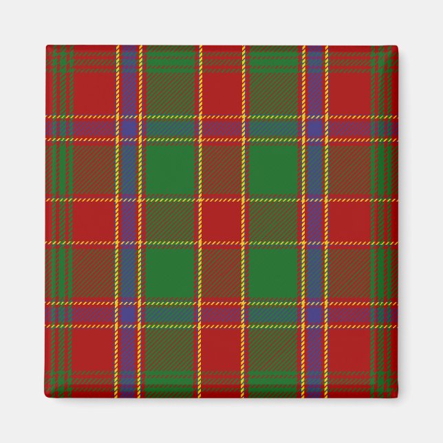 Imã Xadrez Escocesa Clan Munro Tartan (Frente)