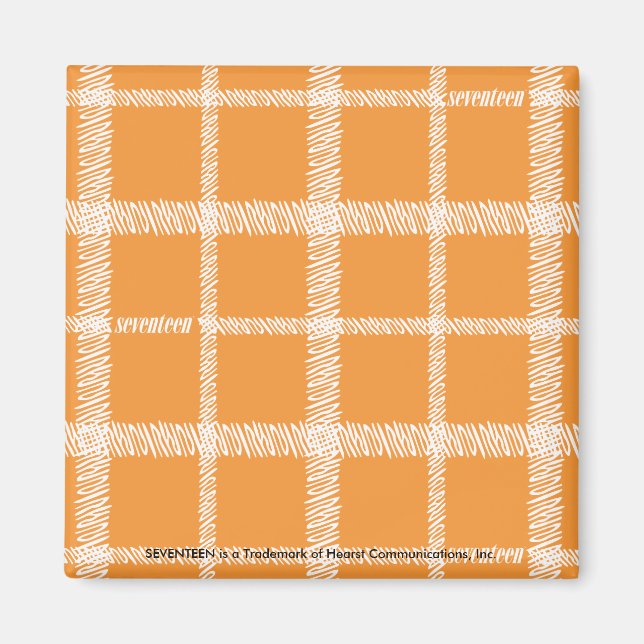 Imã Xadrez Laranja (Frente)