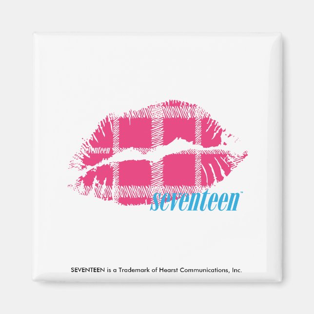 Imã Xadrez Magenta (Frente)