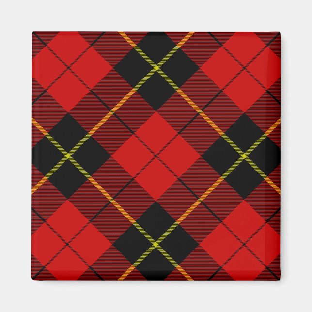 Imã Xadrez preto Wallace Tartan (Frente)