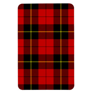 Ímã Xadrez preto Wallace Tartan