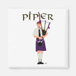 Imã Xadrez Roxo PIPER