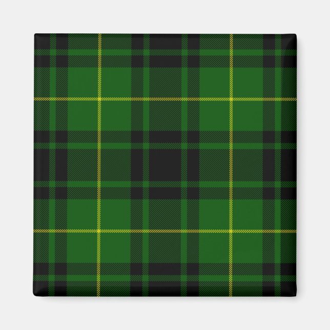 Imã Xadrez verde MacArthur tartan (Frente)
