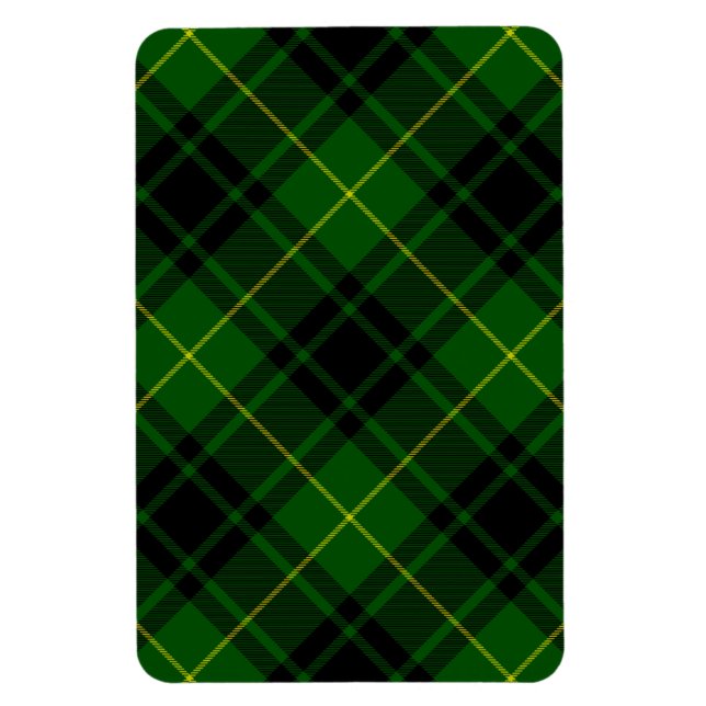 Ímã Xadrez verde MacArthur tartan (Vertical)