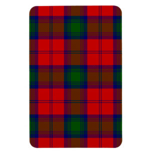 Ímã Xadrez verde-vermelha Lindsay tartan