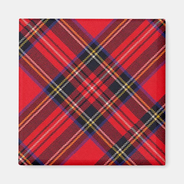 Imã Xadrez vermelha de Stewart tartan (Frente)