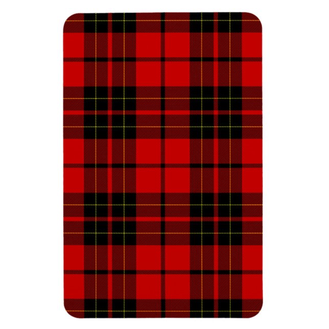 Ímã Xadrez vermelha do Brodie tartan (Vertical)