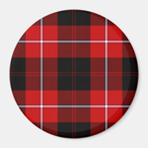 Imã Xadrez Vermelho e Preto Cunningham Tartan