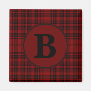 IMÃ XADREZ VERMELHO EM QUADRADOS GINGHAM DE FAZENDA