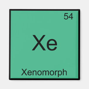 Imã Xe - Símbolo de Elemento de Química Divertido Xeno