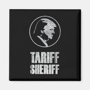 Imã Xerife Tarifário Divertido Presidente Trump Sátira