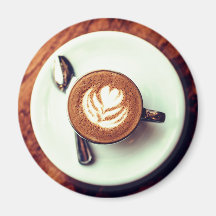 Xícara de café cappucccino latão branco