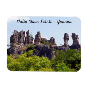 Ímã Xilim pinnacle Stone Forest - Yunnan, China, Ásia