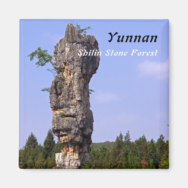 Imã Xilim pinnacle Stone Forest - Yunnan, China, Ásia (Frente)