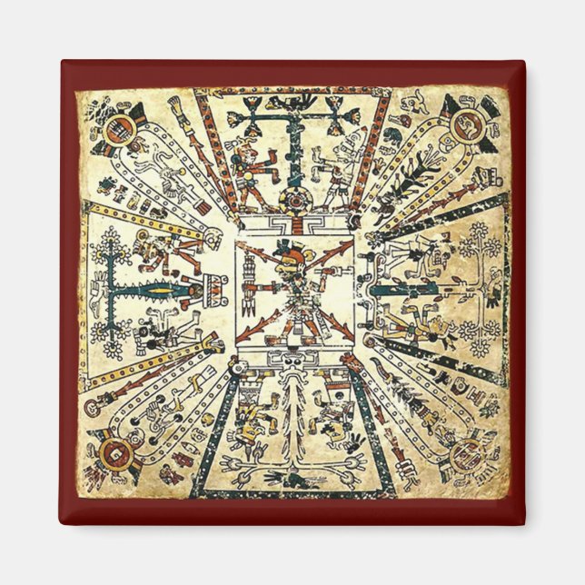 Imã Xiuhtecuhtli Aztec Morte Deus (Frente)