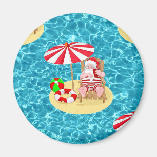 Imã xmas Beach santa claus