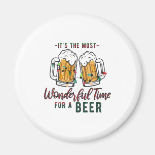Imã Xmas Deu Um Tempo Maravilhoso Para Uma Cerveja