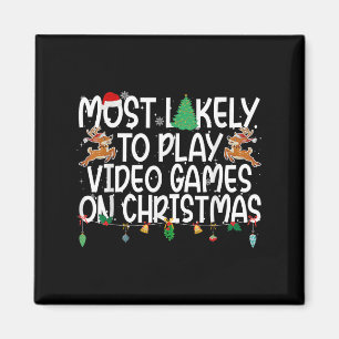 Imã Xmas Familiares Mais Provavelmente Jogam Videos ga