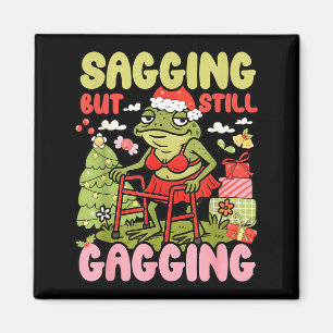 Imã Xmas Funny Frog Meme Natal Sorrindo Mas Ainda G