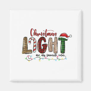 Imã Xmas Gift Chritsmas É Minha Cor Favorita