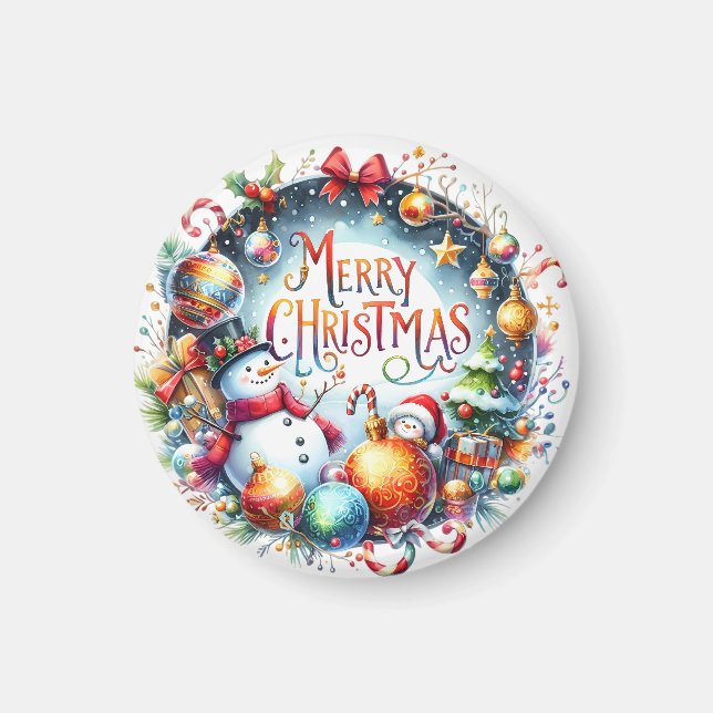 Imã Xmas Gift Feliz Natal (Frente)