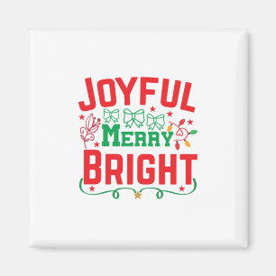 Imã Xmas Gift Joyful Feliz Bright
