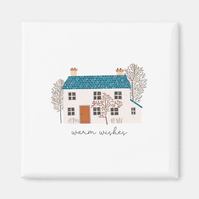 Imã Xmas Gift Warm Wish (Frente)