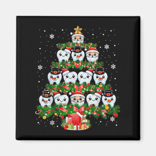 Imã Xmas Luzes Dentes Dentistas Dentistas Dentes Dente