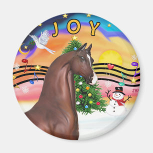 Imã Xmas Music 2 - Cavalo Árabe castanho