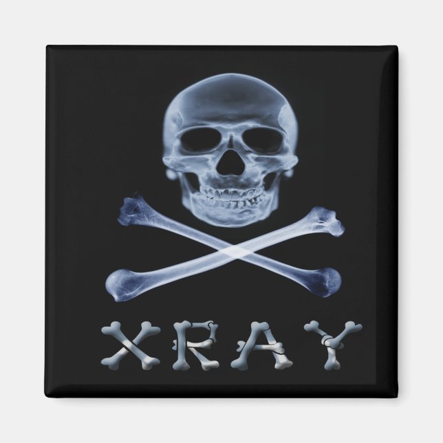 Imã XRAY PIRATE Flag RADIOLOGIA JOLLY ROGER (Frente)