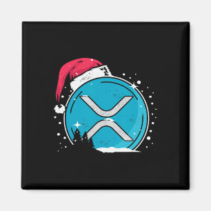 Imã Xrp Chapéu De Natal Moonshot Ripple Crypto Merch P